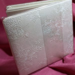 Alternative view of Vintage White Brocade Wedding Photo Album - Made in Canada