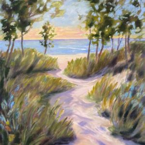 "Walk With Me ~ Sandbanks" ~ Judy Plomer print
